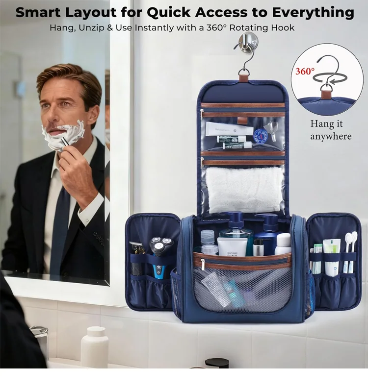 Smart layout and 360 degree hanging hook